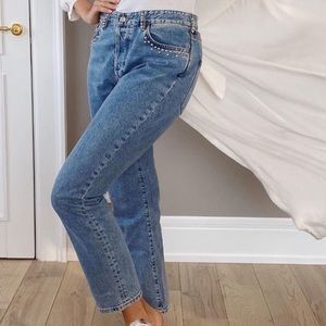 Vintage rivet jeans